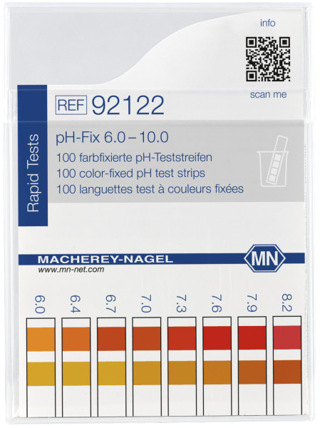 pH-Fix Indikatorstäbchen (6,0 - 10,0) - nicht blutend, Packung à 100 Stäbchen