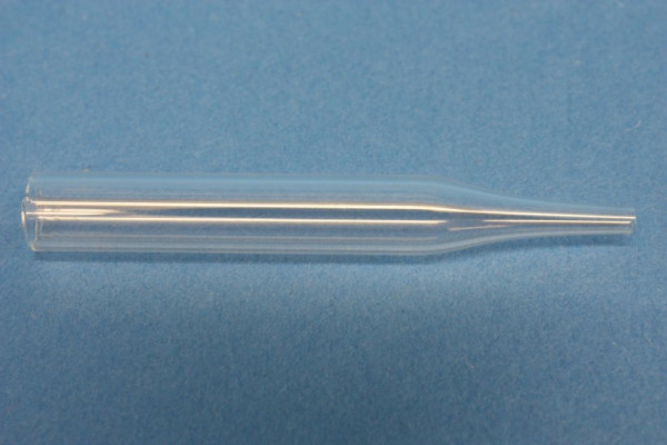 Glasrohr mit Spitze, 60 mm aus Borosilikatglas 3.3
