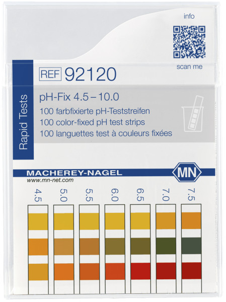 pH-Fix Indikatorstäbchen (4,5 - 10,0) - nicht blutend, Packung à 100 Stäbchen
