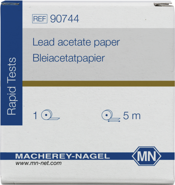 Bleiacetatpapier (Rolle à 5 m Länge und 7 mm Breite) Endverbleib CV
