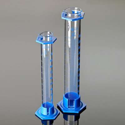 25–1000 ml blauer Messzylinder aus Kunststoff, Milliliter-Messbecher, Labor-Messzylinder, Flüssigkeitsmessung, PP-Säure-Alkali-Gürtelbasis (1000 ml