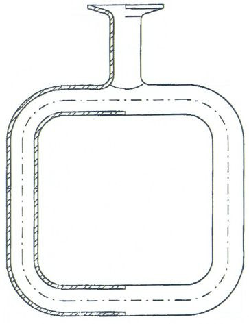 Glasrohr für Wärmeströmung, 100 x 100 mm, für Schüler