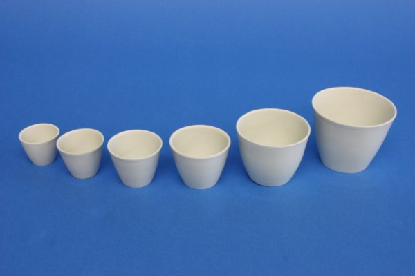 Porzellantiegel, mittelhohe Form, 49 ml, 50 x 40 mm