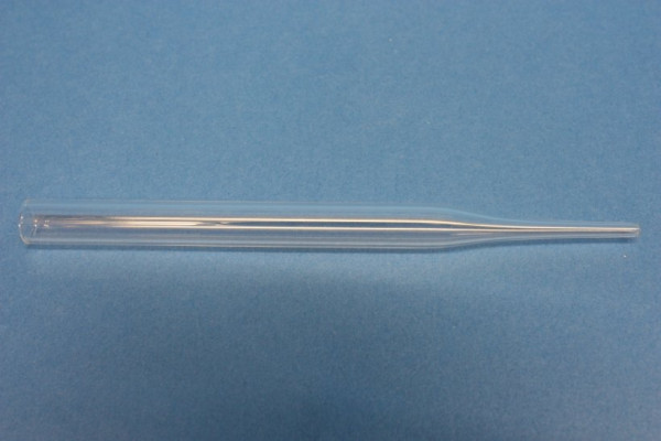Glasrohr mit Spitze, 100 mm aus Borosilikatglas 3.3