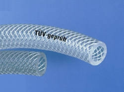 PVC-Gewebeschlauch, 14 x 3 mm, transparent