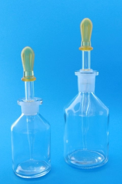 Ersatz-Tropfpipette aus Glas mit Gummihütchen für 100 ml Flasche ( ohne Flasche)