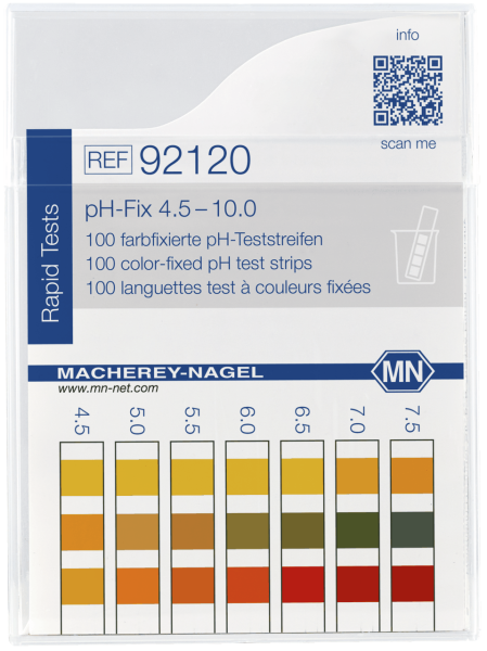 pH-Fix Indikatorstäbchen (4,5 - 10,0) - nicht blutend, Packung à 100 Stäbchen