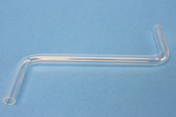 Glasrohrformteil 8 mm, S-Form: 2 rechte Winkel, 40/140/40 mm