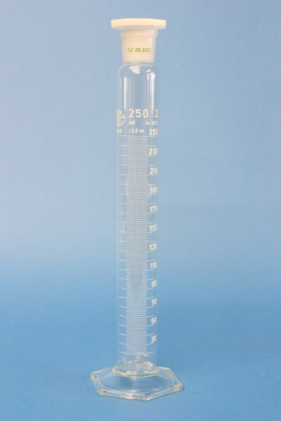 Mischzylinder, 250 ml Inhalt, Unterteilung: 2 ml