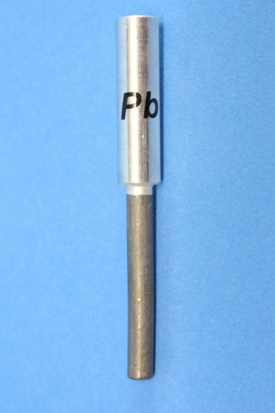 Blei Stab-Elektroden, rund 83 mm (beschriftet)
