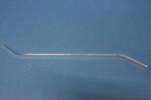 Glasrohrformteil 8 mm, S-Form: 2 stumpfe Winkel - parallel, 50/220/50 mm