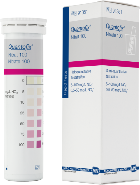 QUANTOFIX® Teststäbchen Nitrat, Dose à 100 Teststreifen
