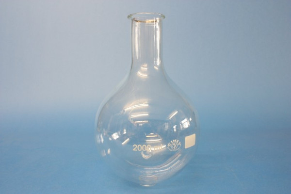 Rundkolben, Enghals, 2000 ml