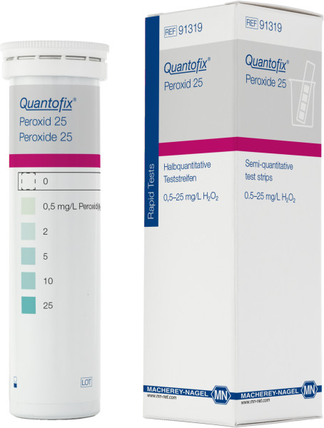 QUANTOFIX® Teststäbchen Peroxid 25, Dose à 100 Teststreifen