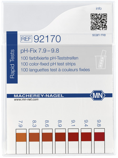 pH-Fix Indikatorstäbchen (7,9 - 9,8) - nicht blutend, Packung à 100 Stäbchen