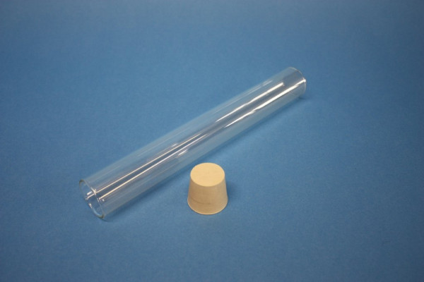 Experimentierrohr aus Glas, 200 mm lang