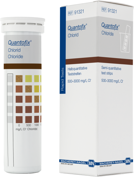 QUANTOFIX® Teststäbchen Chlorid, Dose à 100 Teststreifen