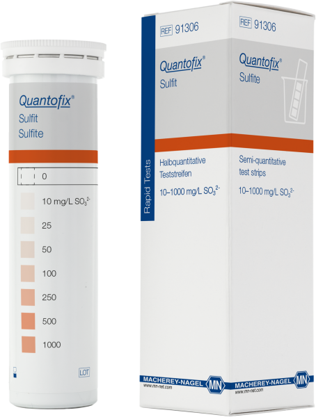 QUANTOFIX® Teststäbchen Sulfit, Dose à 100 Teststreifen