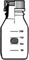 Laborflasche, 2000 ml, aus Borosilikatglas 3.3