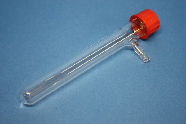 Reagenzglas mit seitlichem Ansatzstutzen, GL 25/8, 180 x 22 mm