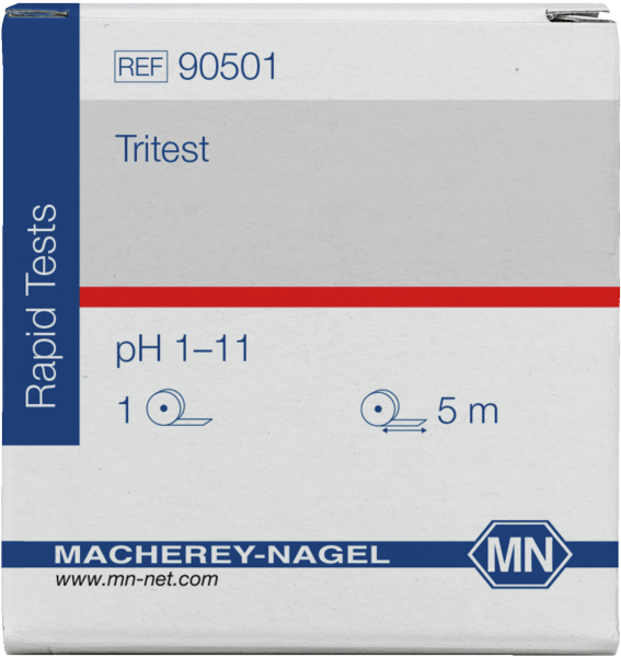TRITEST pH 1 - 11, Rolle à 5 m Länge, 10 mm breit
