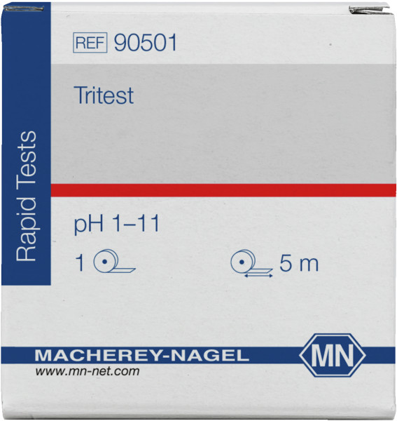 TRITEST pH 1 - 11, Rolle à 5 m Länge, 10 mm breit
