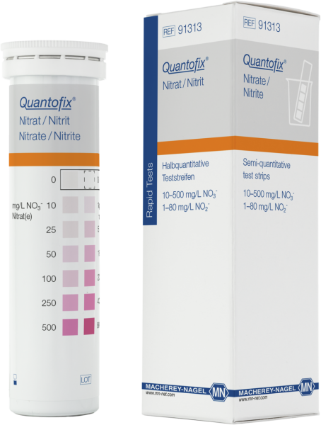 QUANTOFIX® Teststäbchen Nitrat/Nitrit, Dose à 100 Teststreifen, Indikatoren & Schnelltests, Basisprodukte